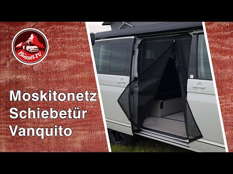 Moskitonetz VanQuito VW T5 / T6 mit Magnet-Reißverschluss Schiebetür -  Fritz Berger Campingbedarf