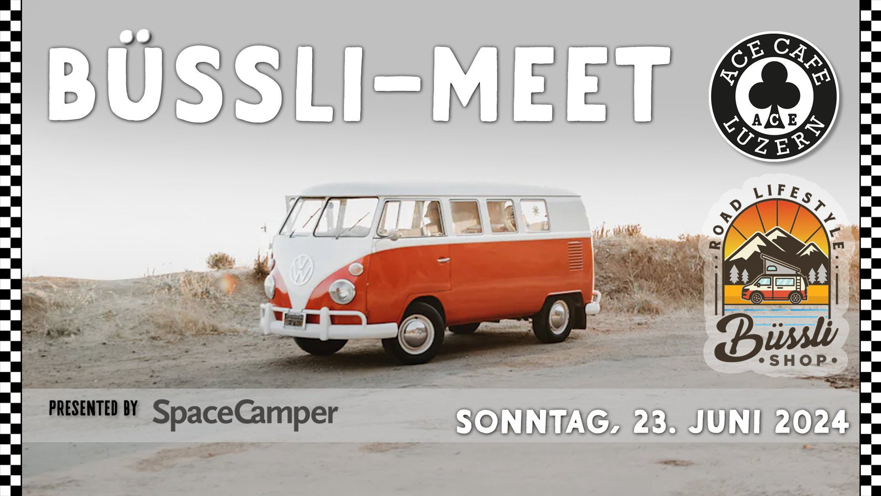 Büssli-Meet at the Ace Cafe Lucerne on 23.06.