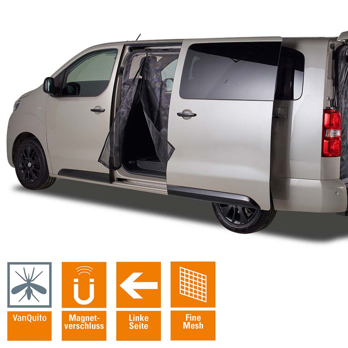 VanQuito mosquito net for Citroen Space Tourer, Toyota Proace, Peugeot Traveller "fine-mesh" mosquito