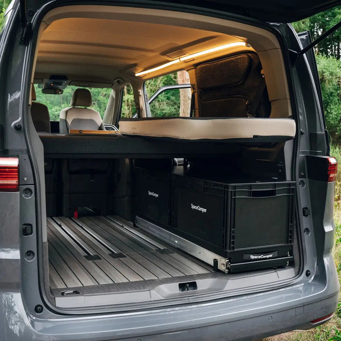 SpaceSlide Estrazione posteriore per VW T7 Multivan di SpaceCamper Modular